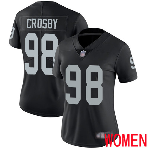 Oakland Raiders Limited Black Women Maxx Crosby Home Jersey NFL Football #98 Vapor Untouchable Jersey